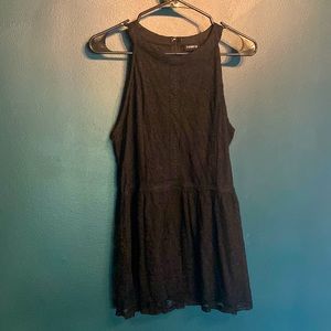 Torrid black lace halter size 1